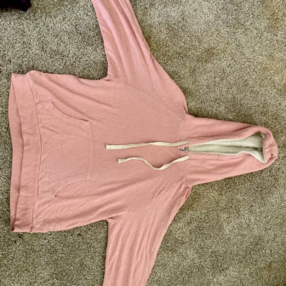 Pink fur hoodie